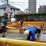 18.基礎立上り型枠建込①